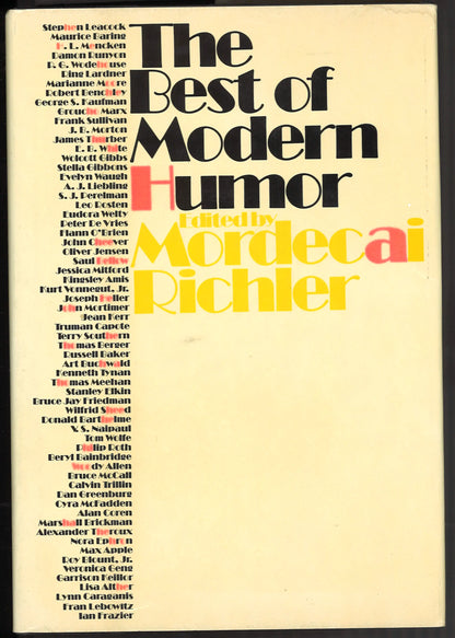 The Best of Modern Humor edited by Mordecai Richler – First American Edition, 1983