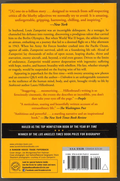 Unbroken: A World War II Story of Survival, Resilience, and Redemption - The Bookstore
