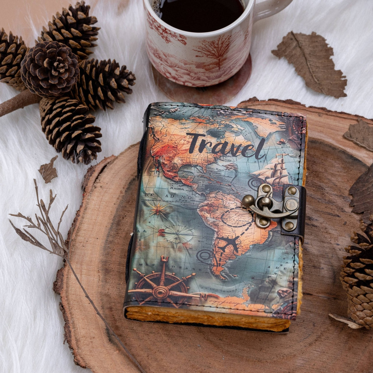 Vintage Leather Journal for Travel Lovers R K Handicrafts and Exporters