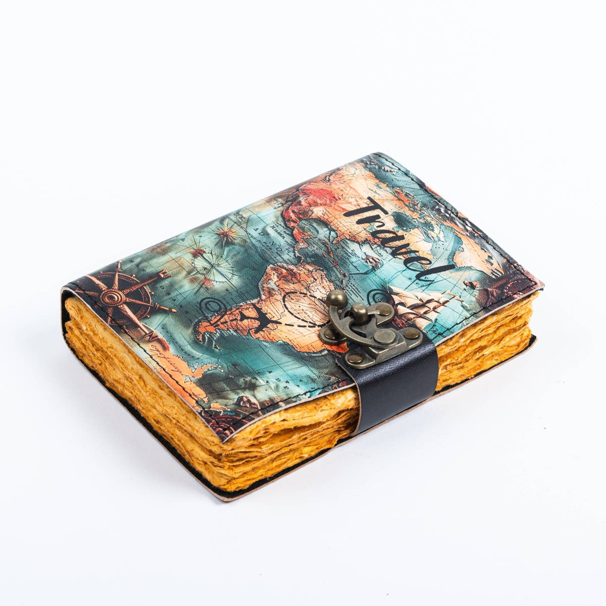 Vintage Leather Journal for Travel Lovers R K Handicrafts and Exporters