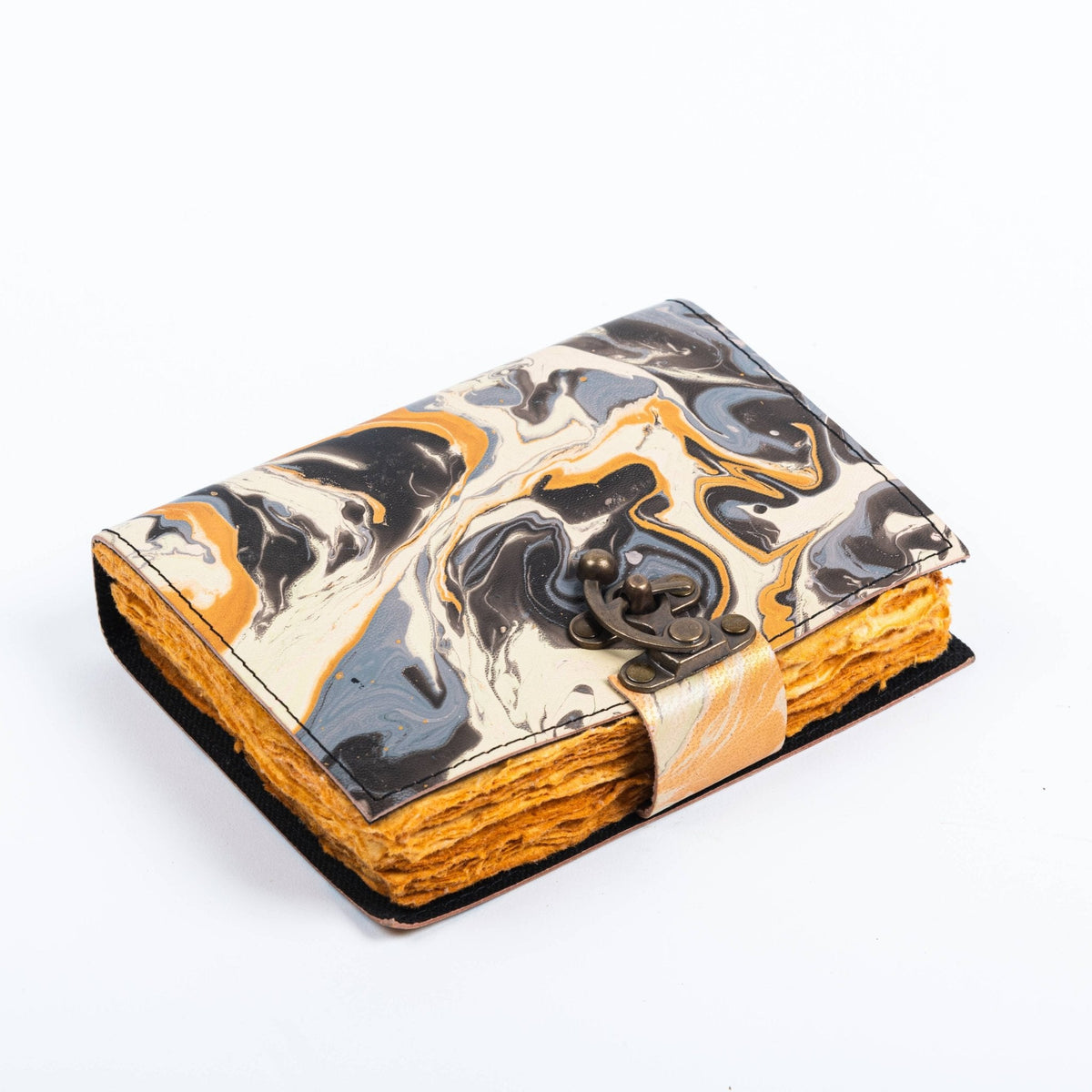 Vintage Leather Journal Marble Print R K Handicrafts and Exporters